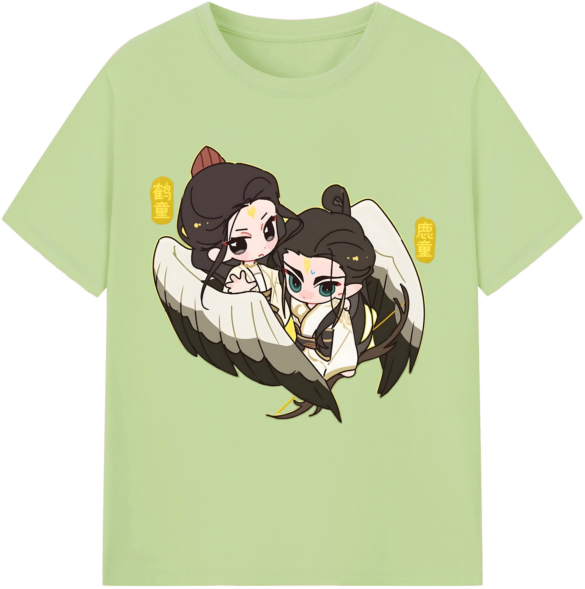 （画像用） Ne Zha 2 ナタ 魔童の大暴れ 綿100％半袖Tシャツ（フロントプリント）